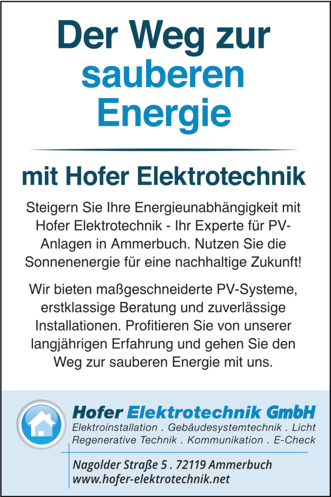 PV-Anlage / Solaranlagen von Hofer Elektrotechnik